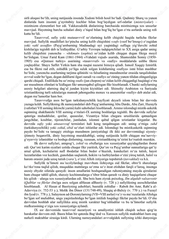 a ijtimoiy hayotda uchraydigan barcha muammoli masalalar faqihlar orqali echilgan. fiqh shaxs, oila va jamiyat hayoti turli shahobchalari masalalarini qamrab olganligi tufayli movarounnahr maktabi namoyandalari bu o‘lka xalqlari an’analari, urf-odatlarini umumislom mavvqelaridan turib tahlil qilishdek vazifani bajarganlar. movarounnahrlik faqihlarning bir necha avvlodlari faoliyati orqali mahalliy xalqlarning tarixiy, huquqiy an’analari islom madaniyatida o‘z aksini topdi. viii-x asrlarda movarounnahrning ayrim shaharlardagi hanafiylikka asoslangan ilmiy markazlar paydo bo‘ldi. bunga iroq va xuroson maktablarining ta’siri katta bo‘ldi. buxoro maktabiga abu hafs ahmad ibn hafs al-kabir al-buxoriy (vaf. 832 y.) asos solgan. samarqand ilmiy markazining shakllanishiga abu sulaymon al-juzjoniy, ibn samo‘a va shaddod ibn hukaym kabi balx faqihlarining xizmati katta bo‘ldi. buxoro faqihlari bu davvrda asosan fiqhning amaliy masalalari (furu’ al-fiqh) bilan, samarqandliklar esa o‘z ilmiy faoliyatlarini ilohiyot (usul ad-din) mavvzui bilan shug‘ullanishga qaratdilar. xi-xiii asrlarga kelib, fiqh ilmi o‘zining yuksak taraqqiyotiga etishdi. qoraxoniylar (999-1212) davvri faqihlari haqida ilmiy tadqiqot olib borgan turkiyalik olim y. …
