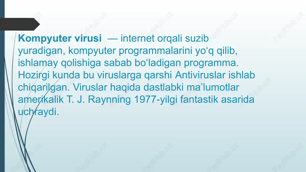 kompyuter viruslari va antiviruslar - Page 3