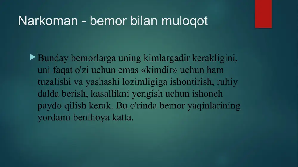 ‘smirlik davrlarida xam boshlanishi mumkin. gerontologiyaning asosiy maqsadi insonni faol va to‘la qonli xayotini uzaytirish yo‘llarini izlab topishdir inson organizmi yosh ko‟rsatkichlari bo‟yicha tasnifi. - 45 yoshdan 59 yoshgacha o‘rtacha yosh; - 60 yoshdan 74 yoshgacha keksaygan yosh; - 75 yoshdan 89 yoshgacha qarigan; - 90 yoshdan katta yoshdagilar uzoq umr ko‘ruvchilar deb ataladi qariyalar asab tizimidagi o‟ziga xos o‟zgarishlar asab tizimi -organizm qarishida miya og‘irligi kamayadi, pushtalar yupqalashadi, egatchalar kengayadi, qorinchalar bo‘shliqlari kattalashadi, neyronlarda distrofik va atrofik o‘zgarishlar ro‘y beradi. i.pavlovning fikricha, qarilikda miyadagi qo‘zgalish va tormozlanish jarayonlarining bir-biri bilan almashinishi sustlashadi, shartli reflekslar paydo bo‘lishi qiyinlashadi. shartsiz reflekslar xarakteri xam o‘zgaradi, analizatorlar faoliyati pasayadi. qariyalar endokrin tizimi qarilikda endokrin bezlarda atrofik va sklerotik o‘zgarishlar paydo bo‘ladi, sekretor funksiyalar pasayadi. gipofizda bazofil xujayralar soni ko‘payib atsidofil xujayralar soni kamayib ketadi. bu xujayralarda dnk miqdori kamayadi, kolloid to‘planadi. qalqonsimon bezlar epiteliotsitlarida dnk miqdori kamayib ketadi. me'da osti bezida destruktiv o‘zgarishlar …