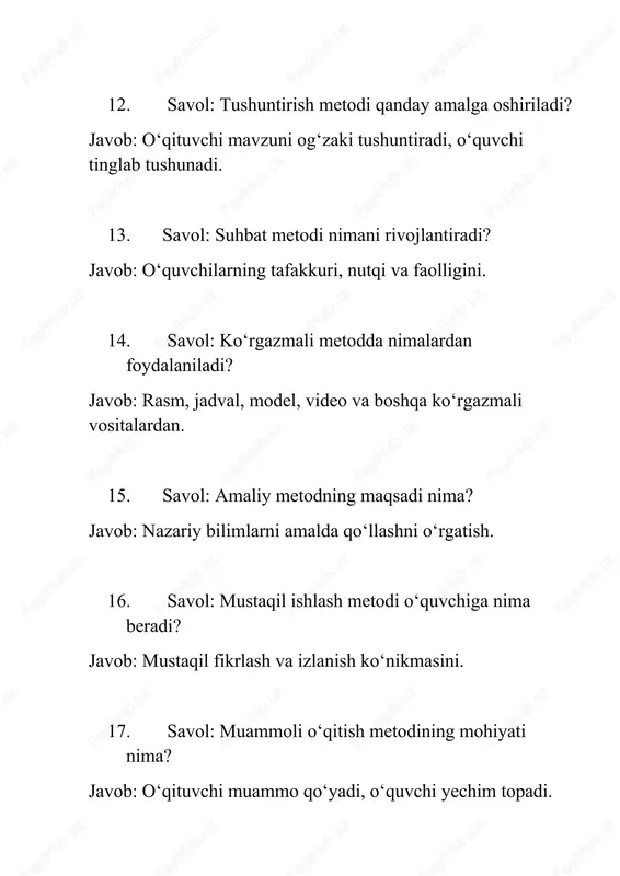 pedogogika savol javoblar - Page 3