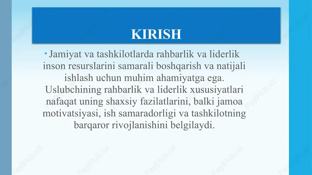 anbehlar, xayfsanlarning foydasidan ko‘ra zarari ko‘proq va bu odatda rahbarning kuchliligidan emas, balki zaifligidan dalolat beradi. maktabgacha ta’lim tashkiloti uslubchisining ta’lim-tarbiyaviy faoliyatining samaradorligi uning obrusi ko‘p jihatdan pedagoglar jamoaning jipslashganligiga, eng avvalo butun maktabgacha muassasa rahbar yadrosida birlik va o‘zaro tushunishning mavjudligiga bog‘liq bo‘ladi. tarbiyachilarning aniq intizomi va ishda uyushqoqligini ta’minlash; jamoada jamoa fikrini, tarbiyachilarning bir-birlarining kamchiliklariga tanqidiy munosabatini shakllantirish, mehnat faolligi va ijodiy ishlash ehtiyojini rag‘batlantirish; qabul qilingan qarorlar yechimini ta’minlash kabi ijtimoiy-psixologik masalalarini hal qilish uslubchi uchun birmuncha murakkablik qiladi. tarbiyachilarning eng yaxshi tajribalarini o‘rganish, barcha ilg‘or tajribalarini taxlil qilish va amaliyotga joriy etish maktabgacha ta’lim tashkiloti metodik ishining asosi bo‘lishi kerak. tajribani o‘rganish va umumlashtirish guruhlardagi tarbiyaviy ishlar holatini tizimili tarzda taxlil qilinishini nazarda tutadi. tajribani o‘rganishning asosiy yo‘llaridan biri guruhlarga rejali tarzda kirish va pedagogik jarayon hamda kun tartibi jarayonlarining turli jihatlarini kuzatishdir. ana shu kuzatishlar asosida tarbiyachining ishi, bolalarning xatti-harakatlari va xilma xil faoliyatlari haqida …