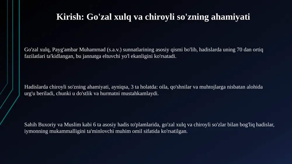 mukofoti jannatda yuqori darajalarga erishish ekanligi ta'kidlangan, bu esa 10 ta asosiy yaxshilikdan biridir. e'tiboringiz uchun rahmat