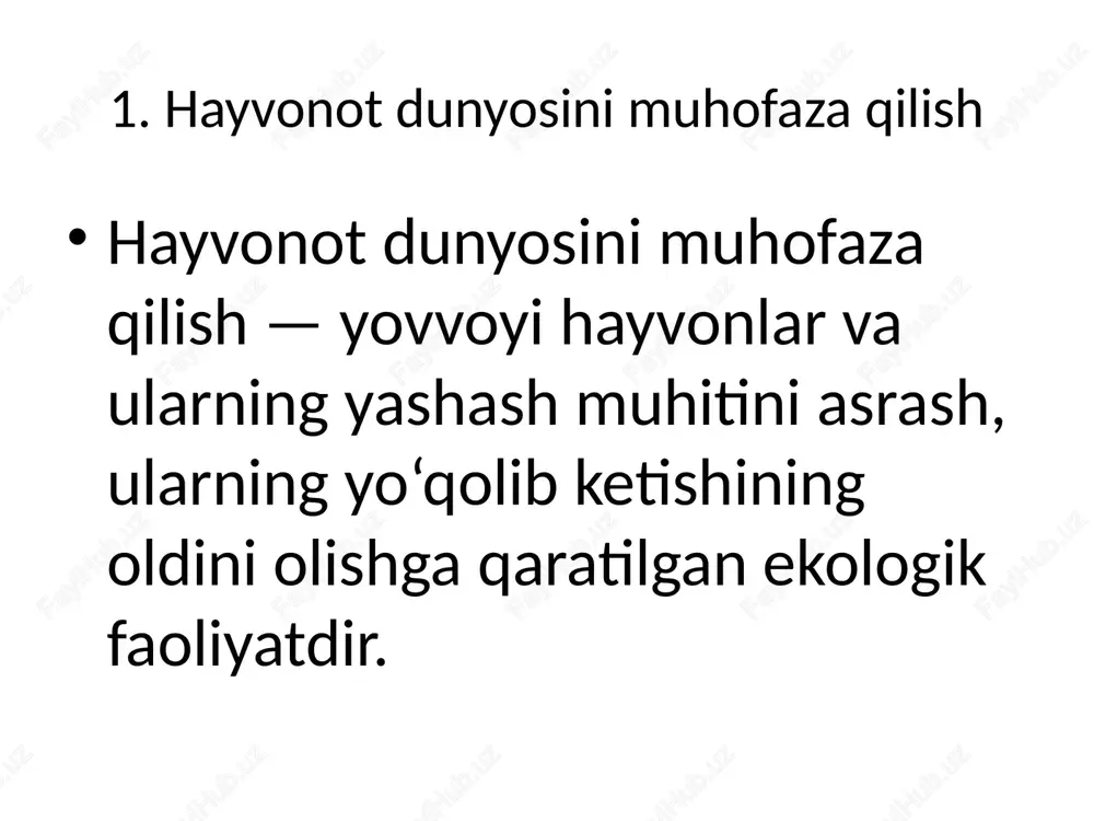 hayvonot dunyosini muhofaza qilish - Page 3