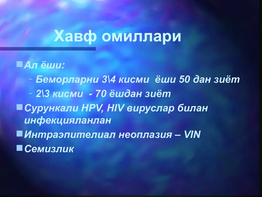 endometriy polipozi bachadon tanasi rak oldi kasalliklari atipik giperplaziya endometriy atipik bezli giperplaziyasi adenomatoz adenomatozli giperplaziya preinvaziv raki endometriy raki intraepitelial rak i, ii, iii, iv – rak boskichlari jarayon tarkalishiga boglik image2.png image3.png image4.png image5.png image1.jpeg /docprops/thumbnail.jpeg