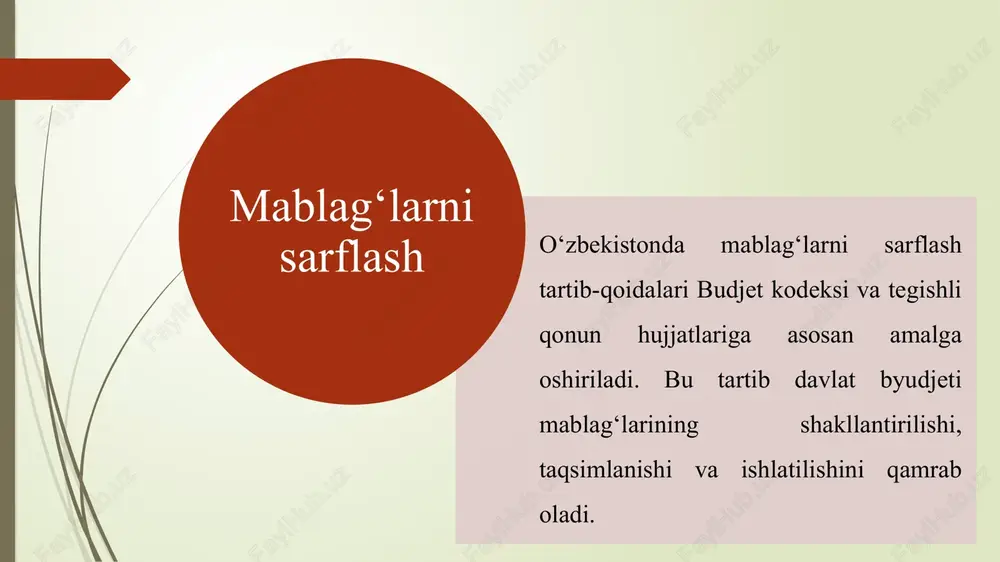 akomillashtirilib, moliyaviy intizom mustahkamlanmoqda. moliyaviy nazoratning kuchaytirilishi oʻzbekiston respublikasi hisob palatasi davlat mablagʻlarining sarflanishini nazorat qiladi. konsolidatsiyalangan byudjet ijrosi tashqi auditdan oʻtkaziladi. hisob palatasi "masofaviy nazorat markazi"ni ishga tushirgan bo‘lib, 36 ta risk-tahlil mezonlari va indikatorlari takomillashtirilmoqda. byudjet mablagʻlaridan samarali foydalanish davlat moliyaviy siyosati ta’lim, sog‘liqni saqlash, ijtimoiy himoya, tadbirkorlikni qo‘llab-quvvatlash va hududiy rivojlanishni moliyalashtirishga yo‘naltirilgan. byudjet mablagʻlarining sarflanishi ustidan jamoatchilik nazorati kuchaytirilib, fuqarolar va oavga ma’lumotlardan foydalanish huquqi berilgan. it tizimlari o‘zbekistonda davlat xaridlari va ularni amalga oshirishda it tizimlarining roli muhim bo‘lib, ular shaffoflikni oshirish, byudjet mablag‘larini tejash va korrupsiyani kamaytirishga xizmat qiladi. it tizimlari va davlat xaridlari elektron davlat xaridlari tizimi - o‘zbekiston 2020-yildan boshlab davlat xaridlarini bosqichma-bosqich elektron shaklga o‘tkazdi. buning uchun maxsus axborot portali (xarid.mf.uz) tashkil etilgan bo‘lib, u xarid jarayonlari bo‘yicha e’lonlar, tender natijalari va ishtirokchilarning takliflarini jamlaydi. yangi raqamli texnologiyalar - 2025-2027-yillar uchun davlat xaridlari tizimini rivojlantirish strategiyasi qabul qilinib, unda “yashil” xaridlarni …