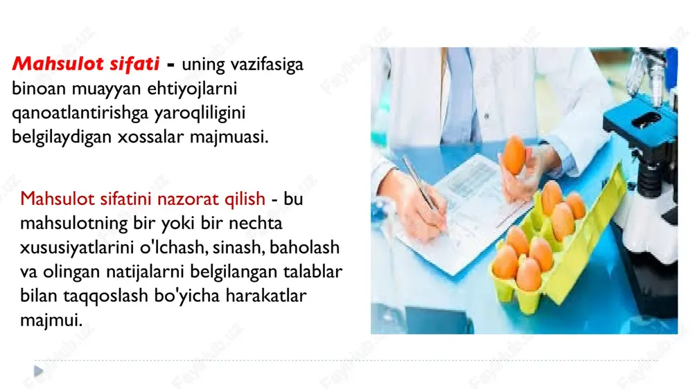 mahsulot sifati va nazorati va texnikaviy nazorat - Page 3