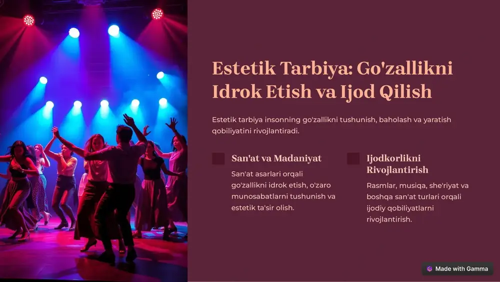 an shug'ullanish orqali hayot sifatini oshiring! https://gamma.app/?utm_source=made-with-gamma pulat shtamp