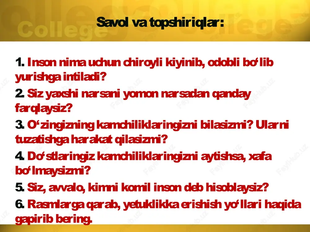 komil insonlik sari qadam - Page 3
