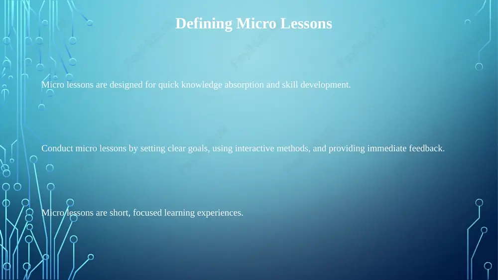 conducting a micro lesson - Page 3