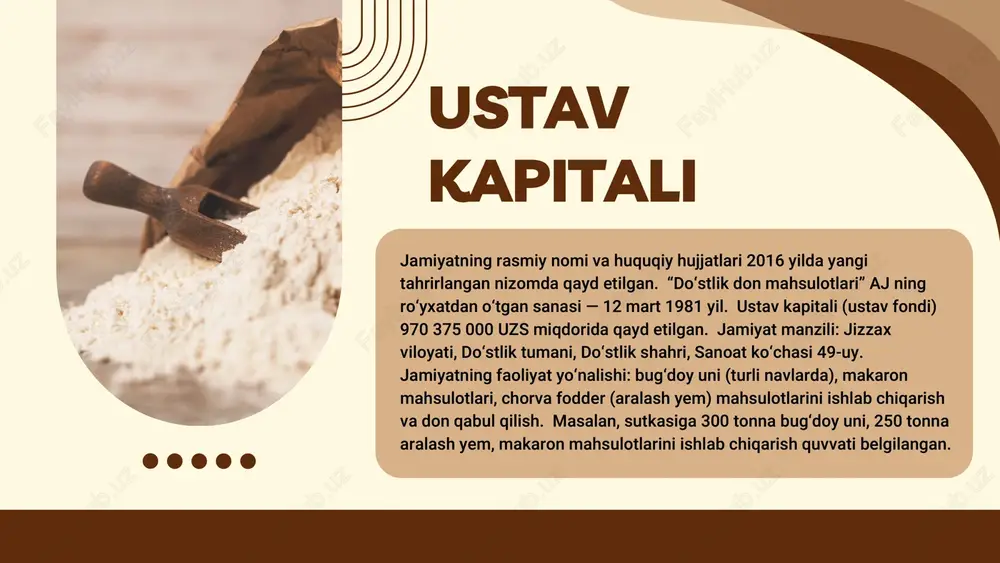 ma’lumotlar jamoatga cheklangan - qarz va kapital yetishmovchiligi - raqobatchilar bilan solishtirganda texnologik yangilanish ehtiyoji - ichki jarayonlar va ichki nazorat tizimlarida kamchiliklar - bozor talablari tez o‘zgarishi swot tahlili rahmat!