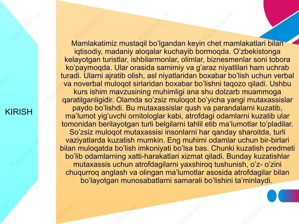 otlar odam energiyasini to’plovchi faoliyatga nisbatan kuchli rag’bat bo’lishi mumkin, asosiysi, ularni tegishli tarzda yo’naltirishdir. emotsiya tabiati va uning o’rganilishi emotsiya mualliflarining ko’pchili aynan his-kechinmalar bilan bog’lanadilar. m.s.lebedinskiy va v.n.myasshev emotsiyalar haqida quyidagicha fikr bildirishadi: «emotsiyalar – psixik jarayonlarning muhim tomonlaridan biri, u inson hayotidagi real his-kechinmalari bilan xarakterlanadi. emotsiyalar inson organizmi va psixikaning barcha tomonlarini aks ettiradigan, nerv-psixik faoliyatini tonusining o’zgarishini integral ravishda namoyon qiladi». g.a.fortunatov (1976) emotsiyaga hiskechinmalarning faqat aniq ( konkret) shakllari(formasi) kiradi deydi. p.a. rudik (1976), emotsiyalarga ta’rif berayotganida,his kechinmalar va munosabatlarni birbiriga bog’laydi: «emotsiya deb, his-kechinmalarni, insonlarni atrof-muhitning u yoki bu hodisalariga nisbatan munosabatini o’z ichiga oladigan psixik jarayonlarga aytiladi, - deydi». r.s. nemov bo’ycha, emotsiyalar - bu « inson organizmining umumiy holati ta’sirida va aktual ehtiyojlarning qondirish oqibatida kelib chiqadigan elementar his kechinmalardir» (1994). psixologlar tomonidan emotsiyalarni aniqlaydigan turli xildagi so’zlarning ishlatilishiga qaramasdan, ularning mohiyati bir so’zda – hiskechinma, yoki munosabatlardan borasida qayg’urish bilan …