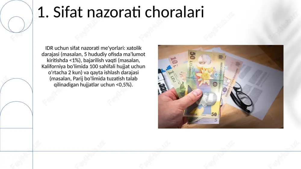 teglash (icd-10, snomed ct) turli manbalardagi (bemor kartalari, sug'urta talablari, klinik tadqiqot ma'lumotlari) hujjatlarga oldindan belgilangan kodlarni (masalan, 2-toifa diabet uchun 250 10. texnologiya va vositalar ma'lumotlarni boshqarish va xavfsizligi: iso 27001 va gdprga muvofiq ma'lumotlarni himoya qilish protokollari qo'llaniladi. box yoki sharepoint kabi platformalarda shifrlash va rolga asoslangan kirish nazorati vositalari amalga oshiriladi dastlabki hujjatlarni ko'rib chiqish jarayoni: concordance va ringtail kabi texnologiyalar yordamida london va nyu-yorkdagi xavfsiz ma'lumotlar markazida gmail, outlook elektron pochta xabarlari, skanerlangan pdf fayllar va sql, oracle ma'lumotlar bazalaridan 50 000 dan ortiq sahifalar tahlil qilinadi 11.to'g'ri jamoani tanlash hujjatlarni ko'rib chiqish jarayoni: aniq saqlash zanjiri (metadata yordamida); bosqichma-bosqich ko'rib chiqish (birinchi bosqich — huquqshunos yordamchilari, ikkinchi bosqich — advokatlar); to'liq audit yozuvini ta'minlash uchun batafsil jurnal va hisobotlar (hujjatga sarflangan vaqt, maxfiylik tekshiruvi). jamoa tanlovi: 3-5 tajribali paralegal (edrm tajribasi 200+ soat), 1-2 katta qayta ko'rib chiquvchi advokat (10+ yillik sud jarayoni tajribasi, delaver …