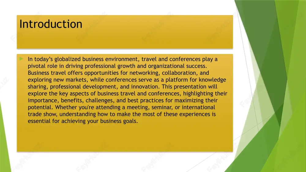 eate a detailed itinerary, including meeting times, conference schedules, and personal downtime. setting clear objectives for meetings and events define specific goals for each business interaction (e.g., closing a deal, gathering information, networking). prioritize meetings that align with business objectives to ensure productive use of time. prepare an agenda for meetings to stay focused on key discussion points. maximizing time and networking opportunities take advantage of coffee breaks, lunches, and evening events for informal networking. plan time for follow-up meetings and discussions after formal sessions. be strategic about connecting with key individuals and companies that can benefit your business. managing expenses and travel logistics efficiently set a clear travel budget to track and manage expenses such as flights, accommodation, meals, and transportation. use travel management tools or apps to streamline booking and stay organized. leverage corporate travel programs or discounts to reduce costs and ensure cost-effective travel options. challenges and …