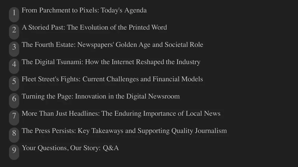 h subscriptions and engagement. https://gamma.app/?utm_source=made-with-gamma https://gamma.app/?utm_source=made-with-gamma your questions, our story: q&a we're ready to delve deeper into any aspect of the newspaper industry you'd like to discuss. https://gamma.app/?utm_source=made-with-gamma https://gamma.app/?utm_source=made-with-gamma
