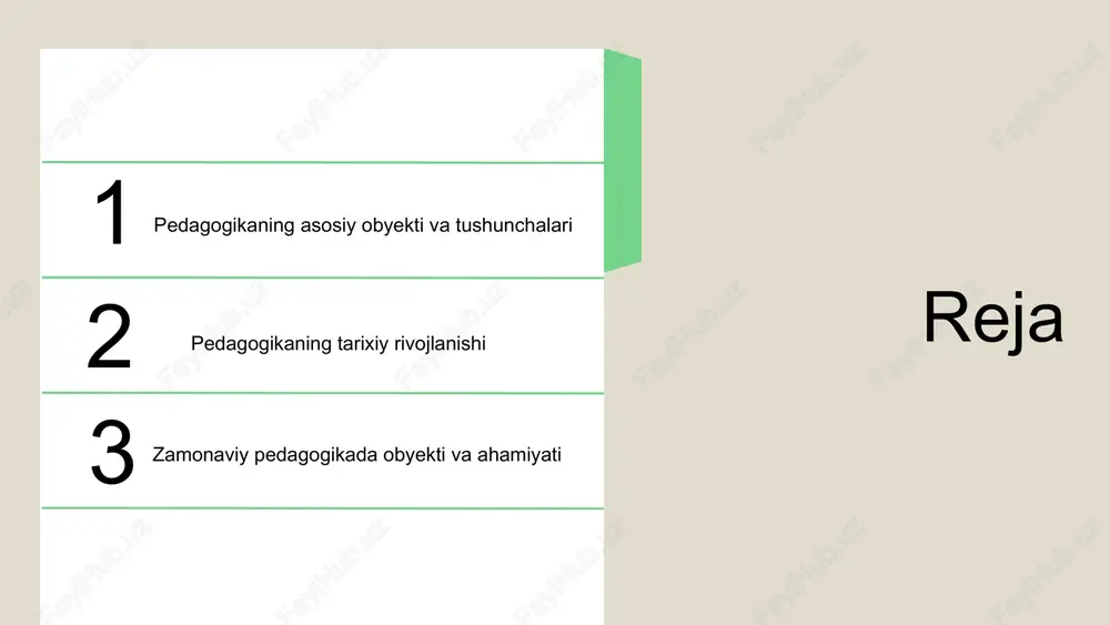 lantirishda yordam beradi. pedagogik obyekti sifatida madaniyat, o'quvchilarning dunyoqarashini kengaytiradi va ularga global muhitda yashashga tayyorlaydi. bu, o'z navbatida, ta'lim jarayonida ijodkorlik va tanqidiy fikrlashni rivojlantirishga xizmat qiladi. madaniyatning ta'limga ta'siri, o'quvchilarning tinchlik, adolat va hamjihatlik kabi qadriyatlarni qabul qilishiga yordam beradi. bu esa jamiyatdagi ijtimoiy barqarorlikni ta'minlashda ahamiyatlidir. shu bilan birga, pedagogik obyekti va madaniyat o'rtasidagi munosabatlar, ta'limda innovatsion yondashuvlarni qo'llash imkonini beradi. madaniyatning ta'lim jarayonidagi o'rni, o'quvchilarning shaxsiy va professional rivojlanishiga ijobiy ta'sir ko'rsatadi. pedagogik obyekti va innovatsiyalar pedagogik obyekti ichida innovatsiyalar ta'lim jarayonini samarali qilishda muhim o'rin tutadi. yangi metodlar va texnologiyalarni qo'llash orqali o'quvchilarning motivatsiyasini oshirish, darslarni interaktiv qilish va ta'lim sifatini yaxshilash mumkin. misol uchun, onlayn platformalar va interaktiv dasturlar yordamida o'quv jarayonini yanada qiziqarli va samarali qilish mumkin. shuningdek, hamkorlik asosida o'quv metodlarini joriy etish orqali talabalar o'rtasida fikr almashish va muammolarni birgalikda hal qilish ko'nikmalarini rivojlantirish ham muhimdir. photo by jazmin quaynor on …