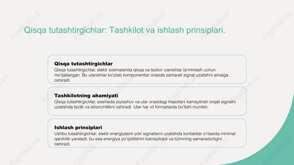 qisqa va samarali ulanishlar taklif qiladi. ular elektron sxemalarda tez-tez qo'llaniladi. ulanish usullari turli xil bo'lib, simli, simsiz va optik ulanishlar o'z ichiga oladi. har bir usulning o'ziga xos afzalliklari va kamchiliklari mavjud. amaliy misollarga mobil telefonlardagi qisqa tutashtirgichlar va uy qurilmalaridagi dividers kiradi. bu misollar ulanish samaradorligini oshiradi. elektron sxemalarda dividers: asosiy tushunchalar va turlari. 1 dividers tushunchasi dividers, elektron sxemalarda signal kuchlanishini pasaytirish yoki bo'lish uchun ishlatiladigan komponentlardir. ular ko'plab turlarda mavjud va turli vazifalarni bajaradi. 2 dividers turlari dividersning asosiy turlari rezistor dividers, aktiv dividers va passiv dividersdir. har bir tur o'ziga xos xususiyatlarga ega bo'lib, turli ilovalarda ishlatiladi. 3 dividersning ahamiyati dividers elektron sxemalarda signalni to'g'ri taqsimlash uchun muhim rol o'ynaydi. ular kuchlanish va oqimni optimallashtirishda zarurdir, shuningdek, sxema samaradorligini oshiradi. dividersning sxemalardagi roli va ahamiyati. 1 dividers nima? - dividers, elektron sxemalarda signallarni taqsimlash va boshqarish uchun ishlatiladigan komponentlardir. ular signal kuchini kamaytirish va bir …