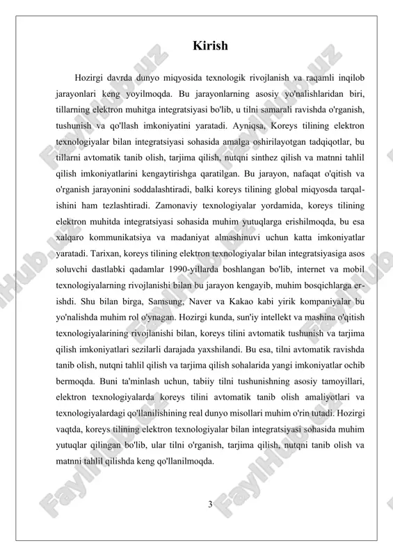 bilan bog'liq. bu tamoyil, kompyuterlarning katta hajmdagi koreys tilidagi matnlar va nutq ma'lumotlarini o'zlashtirishiga imkon beradi. mashina o'qitish texnologiyalari, sun'iy intellekt asosida, til modellari va kontekstual tushunishni rivojlantiradi. bu yondashuv, tilni avtomatik ravishda to'g'ri tushunish va tarjima qilishda sezilarli yutuqlarga olib kelmoqda. masalan, transformer arxitekturasi asosidagi modellar, masofadan turib, tilning kontekstini chuqurroq anglash imkoniyatini yaratmoqda. bu tamoyil, koreys tilining murakkab grammatik va semantik strukturalarini tushunishda yordam berib, tilni raqamli muhitga yaxshiroq moslashtirishga xizmat qiladi. uchinchi tamoyil, kontekstual tushunishni rivojlantirish uchun kontekst asosida tahlil qilish va ma'lumotlarni model qilishdir. koreys tilida, ayniqsa, dialektlar, aksentlar va kontekstga bog'liq ma'nolar ko'pincha nutq va yozma matnlarda farq qilishi mumkin. bu tamoyil, tilning kontekstual qirralarini to'g'ri anglash uchun zarur bo'lib, bu orqali kompyuterlar tildagi noaniqliklarni aniqlash va to'g'ri tarjima qilish imkoniyatiga ega bo'ladi. kontekstual model, masalan, so'zlarning muhitdagi joylashuvi va ma'nosiga asoslanib, to'g'ri tarjima yoki tushunishni ta'minlaydi. bu tamoyil, koreys tilining murakkab va boy kontekstual …