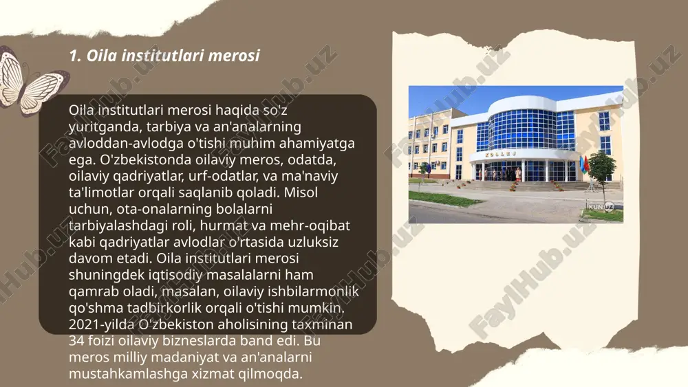 madaniyat taraqiyotida meroslik va vorislik.pptx - Page 3