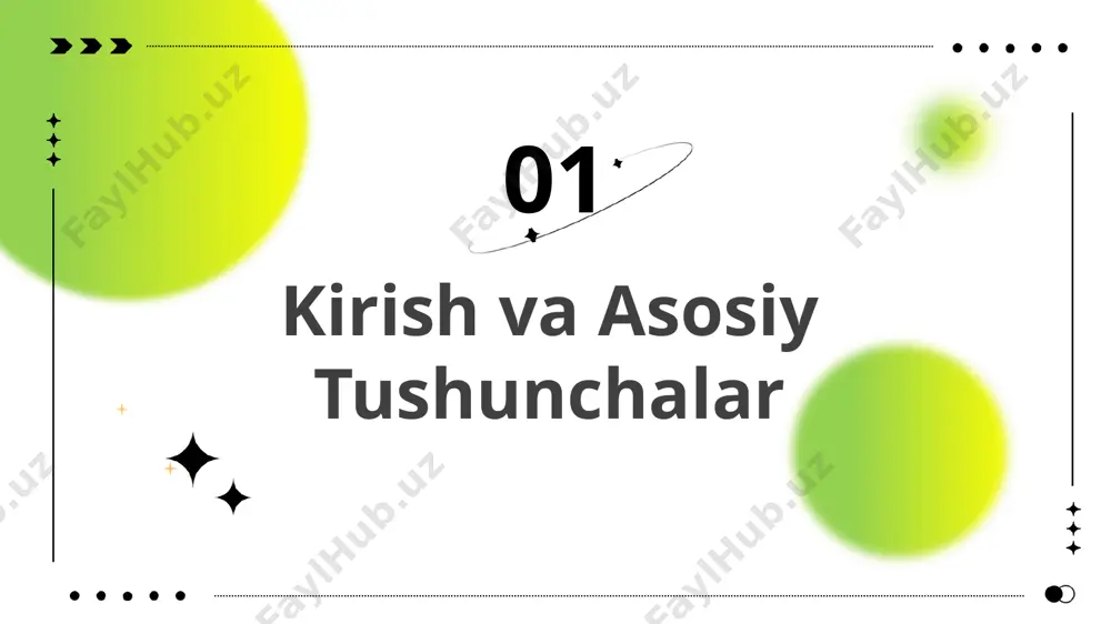 gik jarayonlarni samarali o‘tkazishda muhim ahamiyatga ega. 04 qurilmalar turlari va taqqoslash issiqlik almashinish qurilmalari turlari turlar issiqlik almashinish qurilmalari trubali, kojux-trubali, elementli, rejenerativ va gibrid turlarga bo‘linadi. har bir turda almashinish mexanizmi, tuzilishi va qo‘llanilish sohasi farqlanadi. tanlash tanlash jarayonida texnologik talablar hisobga olinadi. qaysi turning qo’llanilish sohasi va afzalliklari o‘rganilishi muhim. sirtiy va ko‘p yo‘lli qurilmalar taqqoslash taqqoslash sirtiy qurilmalar soddalik va nazorat osonligi bilan ajralib turadi, ko‘p yo‘lli qurilmalar esa yuqori samaradorlik va murakkab jarayonlarga moslashuvchanlik bilan farqlanadi. ikkala tur ham turli sanoat sohalarida o‘ziga xos ahamiyatga ega. zamonaviy rivojlanish yo‘nalishlari energiya samaradorligi zamonaviy issiqlik almashinish qurilmalarida energiya samaradorligini oshirish alohida e’tibor qaratilmoqda. innovatsion yechimlar orqali qurilmalar ishonchliligi va resurs tejamkorligi oshirilmoqda. material sifatini yaxshilash material sifatini yaxshilash zamonaviy rivojlanish yo‘nalishlaridan biridir. yuqori sifatli materiallar issiqlik almashinishni samarali amalga oshirish imkonini beradi. avtomatlashtirish avtomatlashtirish issiqlik almashinish qurilmalarining ishlanganligini yaxshilaydi. avtomatlashtirilgan qurilmalar texnologik jarayonlarni samarali o‘tkazishda muhim ahamiyatga …