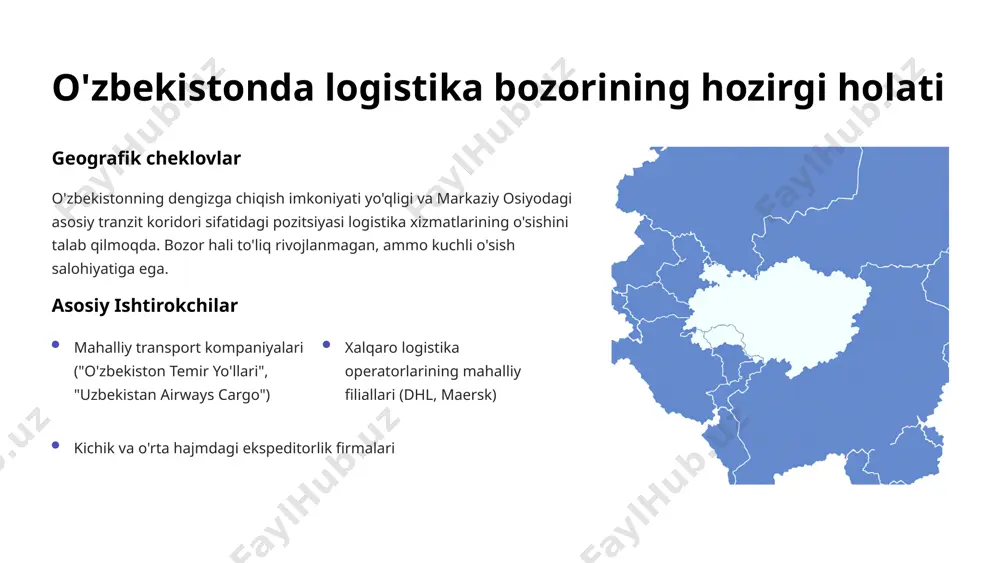 logistika xizmatlari bozori: o'zbekiston imkoniyatlari va istiqbollari - Page 3