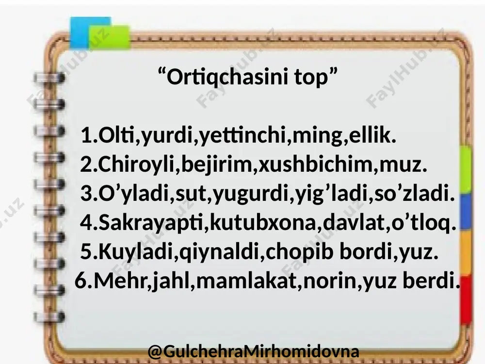 ona tili 4-chorak 3-sinf15-dars @gulchehramirhomidovna - Page 3