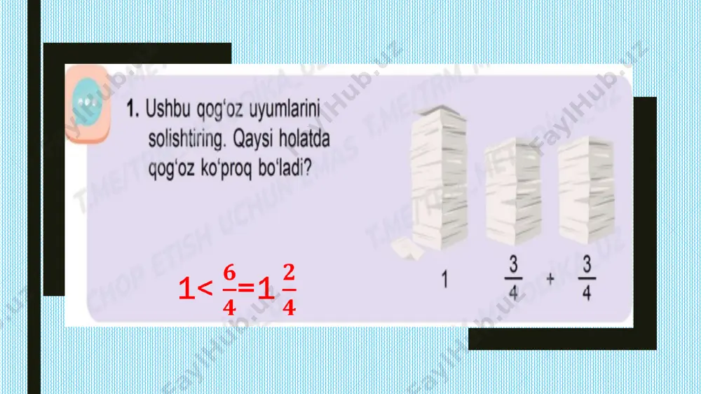 92-dars aralash kasrlarni qo`shish shahnoza - Page 3