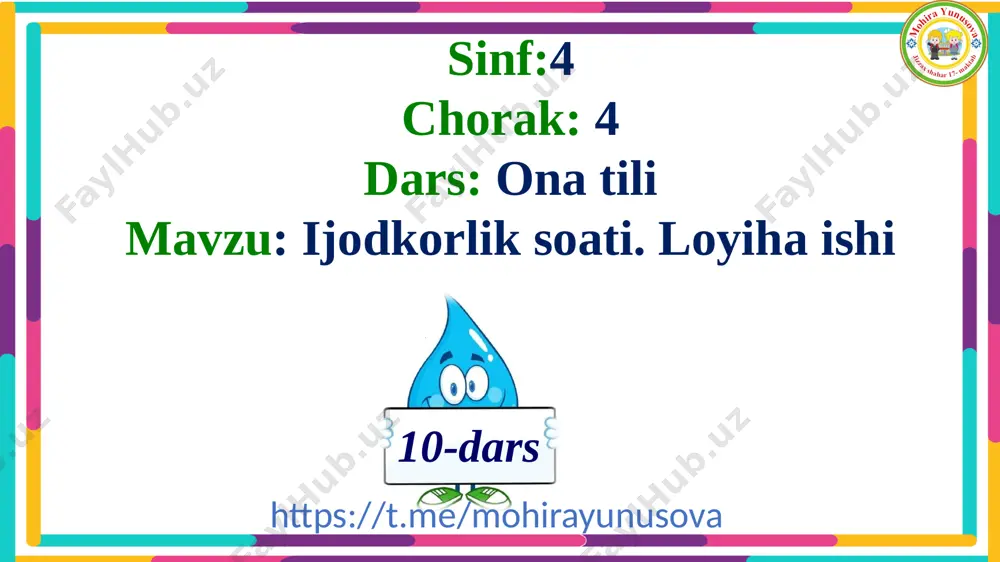4_sinf_ona_tili_10_dars_4_chorak_ijodkorlik_soati_loyiha_ishi - Page 3