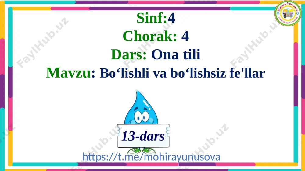4_sinf_ona_tili_13_dars_4_chorak_bo‘lishli_va_bo‘lishsiz_fe'llar - Page 3