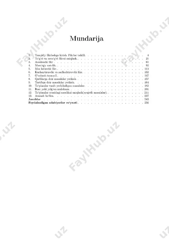 tanqidiy fikrlash kitobi(yosh iqtidor egalari uchun) - Page 3
