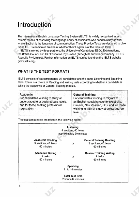 e emphasis on descriptive and instructive rather than argumentative texts. a variety of question types is used, including: multiple choice, identifying information (true/ false/not given), identifying writer's views/claims (yes/no/not given), matching information, matching headings, matching features, matching sentence endings, sentence completion, summary completion, note completion, table completion, flow-chart completion, diagram label completion, short-answer questions. academic writing this test consists of two tasks. it is suggested that candidates spend about 20 minutes on task 1, which requires them to write at least 150 words, and 40 minutes on task 2, which requires them to write at least 250 words. task 2 contributes twice as much as task 1 to the writing score. task 1 requires candidates to look at a diagram or some data (graph, table or chart) and to present the information in their own words. they are assessed on their ability to organise, present and possibly compare data, describe …