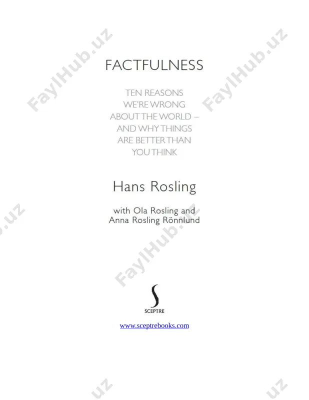 ainchild. while i was getting ever angrier about people’s ignorance about the world, ola and anna instead took the analysis beyond anger and crystallized the humble and relaxing idea of factfulness. together we defined the practical thinking tools that we present in this book. what you are about to read was not invented according to the “lone genius” stereotype. it is instead the result of constant discussion, argument, and collaboration between three people with different talents, knowledge, and perspectives. this unconventional, often infuriating, but deeply productive way of working has led to a way of presenting the world and how to think about it, that i never could have created on my own. introduction why i love the circus i love the circus. i love to watch a juggler throwing screaming chain saws in the air, or a tightrope walker performing ten flips in a row. i love the spectacle …
