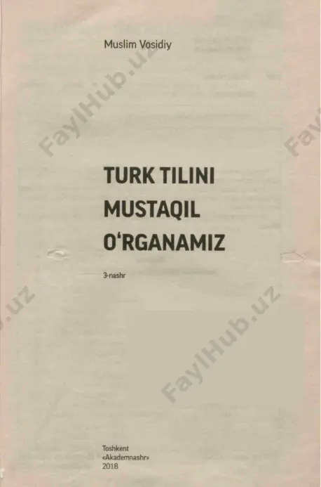 yse biz mehmet/bizim kitapimiz burada siz ahmed/sizin adiniz ahmed onlar burada/onlann kitapi burada slmdlkl zaman fllll - hozirgi zamon fe'll awalgi darsda hozirgi zamon fe'li bilan qisqachatanishgandik. ushbu darsda bu haqda batafsil o'rganamiz. o'zbek tilida hozirgi zamonda gap tuzish uchun shaxs + buyruq fe’l + qo'shimcha kabi tartibda tuziladi. masalan; men boryapman (men + bor + yapman]. turk tilida ham ana shu ketma-ketlikda qo'yiladi. masalan: ben calisiyorum (ben + cali§ + iyorum). ammo fe’l oxiridagi harfga ko'ra ba'zan qo'shimchalar harfi o'zgaradi. 8 masalan: ben _fe'(_-iyorum sen _fe'/_-iyorsun 0__ fe’/_-iyor biz _fe'/_-iyoruz siz _fe’/_-iyorsunuz onlar _fe'/_-iyorlar ben vaoivorum - men bajaryapman. sen evde vasivorsun - sen uyda yashayapsan. 0 kitap okij - u kitob o'qiyapti. biz calisivoruz - biz ishlayapmiz. siz nerede calisivorsunuz - siz qayerda ishlayapsiz? onlar burada ne yapiyorlar - ular bu yerda nima qilyaptilar? fe'l (ish-harakat)dagi oxirgi unli (oxirgi yoki oxirgidan awal kelgan unli] harflarga ko'ra qo'shimchaning ilk …