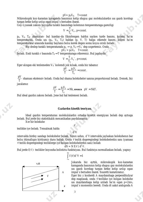 konı. temperatura termik tensalmak kasiyet menen tıgız baylanısta boladı. eki zattın birdey temperaturada bolıuı usı eki zattın bir biri menen termik tensalmakta bolıudı tamiynleydi. tensalmak hal degenimiz ne? bul jabık sistemanın bir makroskopik halı. bul hal avtomatik turde uzak uakıttan keyin iske asırıladı ha’mde ol tensalmak hal ornatılgannan keyin makroskopik hal shamaları baska ozgermeydi. lekin xal shamaları esten ozgeretugın bolsa, biz usı haldı tensalmak hal dep esaplap termodinamikanın zakonların kollansak boladı. mısal ushın, kuyash tensalmakta emes. birak termodinamik hal shamalardın kollanıuı bul jerde durıs boladı sebebi kuyashtagı radiatsiya esabınan energiyanın azayıuı kuyashtın ozindegi xezirshe toplanıp turgan energiyadan jude kishi ha’m ozgerisler jude esten boladı dep esaplanadı. meyli eki sistema deslep tensalmakta bolsın. olardı termik tensalmakka keltiremiz. kontaktke keltirgennen keyin bul sistemalarda xer kıylı protsessler juz beredi. bul protsesslerdın juz beriui hal shamalardın ozgerisleri menen baylanıslı boladı. uakıttın otiui menen taza tensalmak hal ornatıladı. kundelikli turmıstan bizge belgili eger bir sistema …