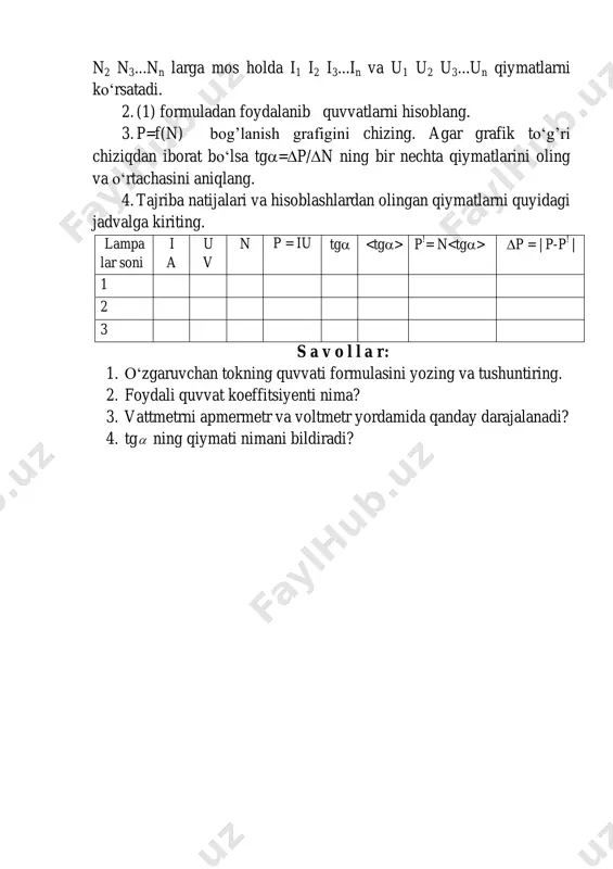 12.vattmetr asbobi shkalasini darajalash - Page 3