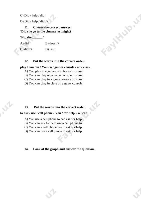ingliz tili 5 variant 3 - Page 3