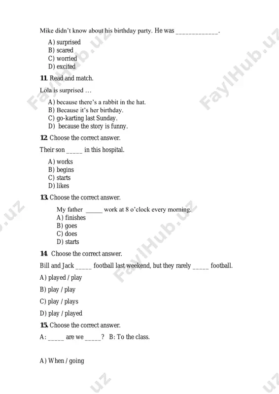 ingliz tili 5 variant 1 - Page 3