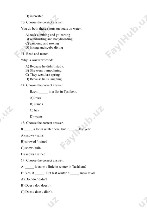 5 ingliz tili 2 variant - Page 3
