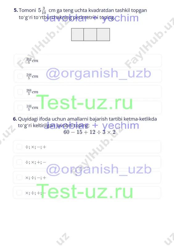matematika 5 sinf chsb-1 demo - Page 3