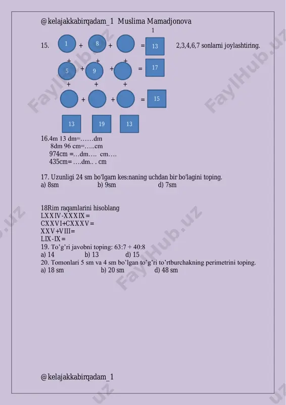 3 sinf mate @kelajakkabirqadam_1 - Page 3
