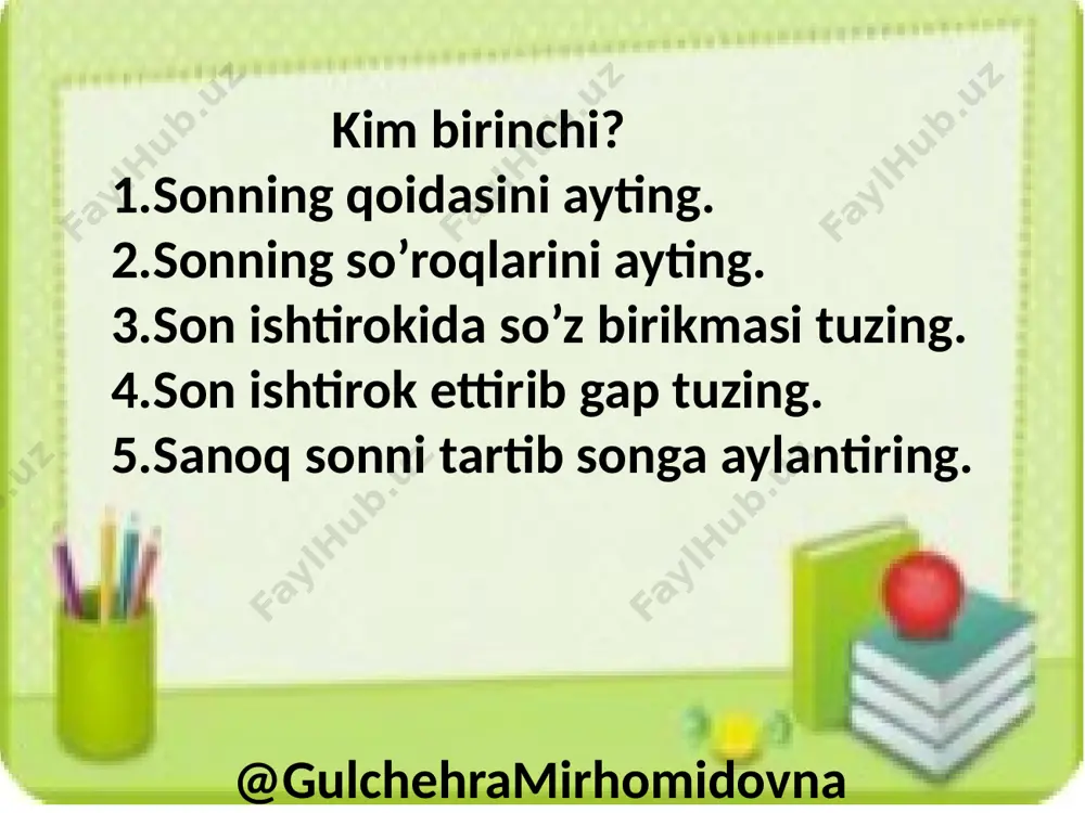 ona tili 4 - chorak 6-dars @gulchehramirhomidovna - Page 3