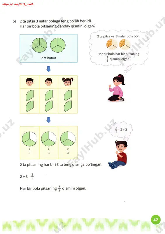 5-sinf matematika darsligi (3.oddiy kasrlar) 2024 - Page 3