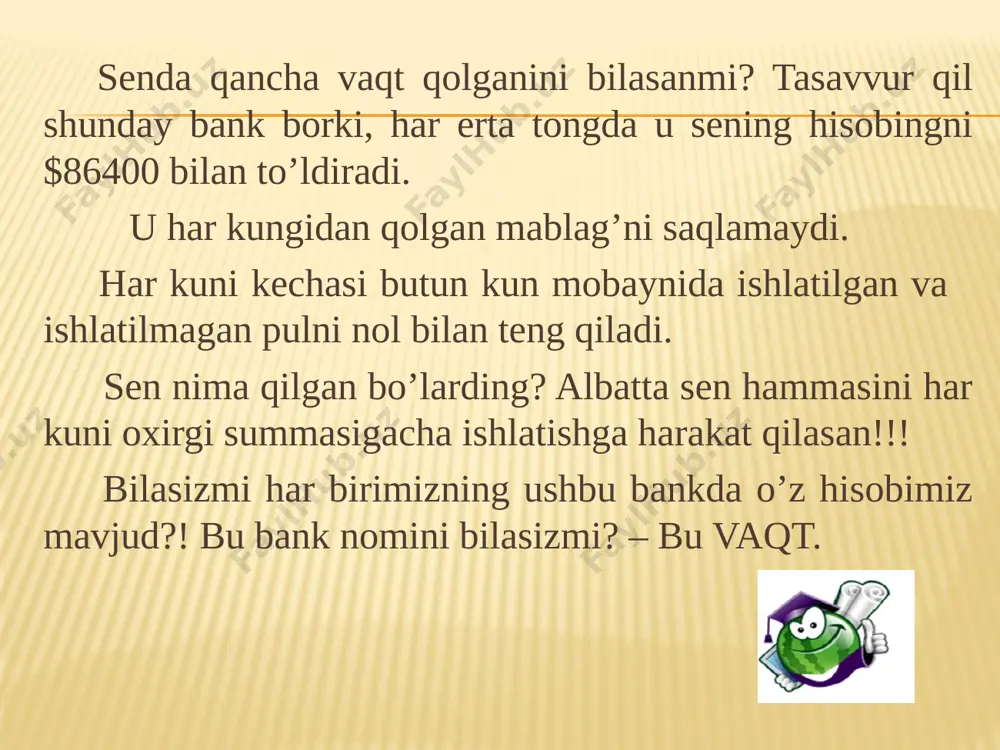 o’ladi. 5 ta fandan test bo’lishga oid tartib faqat davlat otm lariga talluqli. shu paytgacha bo’lgani kabi bu yangi tartib harbiy, diniy, xususiy, nodavlat va xorijiy otm larga talluqli emas. 3 ta majburiy fan kasbiy(ijodiy) imtihon topshiradigan yo’nalishlar uchun shuningdek magistratura uchun talluqli emas. majburiy blokda ona tili (o’zbek, rus yoki qoraqolpoq tili) fanidan tushadigan 15 ta savol ichida adabiyot fanidan test savollari bo’lmaydi. o’zbekiston tarixi fanidan tushadigan 15 ta savol ichida jaxon tarixidan test savollari bo’lmaydi matematika fanidan tushadigan 15 ta savol ichida geometriya yoki informatikadan test savollari bo’lmaydi.mutaxassislik blokida matematika fanidan tushadigan 30 ta savol ichida informatikadan savollar bo’lmaydi. yurisprudensiya yo’nalishidagi asosiy fan tarix va chet tili qilib belgilandi. psihologiya yo’nalishidagi asosiy fan matematika va biologiya qilib belgilandi. tibbiyot sohasida bakalavr ta’lim yo’nalishida o’qish muddati 7 yildan 6 yil etib belgilandi. madaniyat san’at dizayn tasviriy va amaliy san’at musiqiy san’at san’atshunoslik sport va jismoniy tarbiya 2017-yilning 1-iyulidan boshlab …