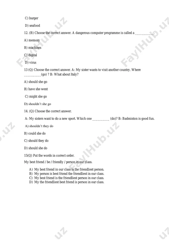 5.ingliz tili 3 variant - - Page 3