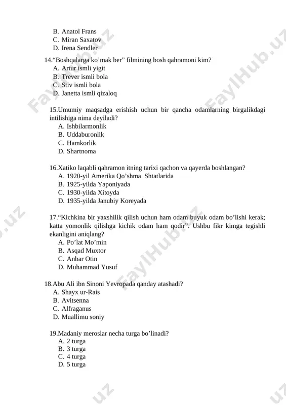 5-sinf yakuniy test tarbiya - Page 3