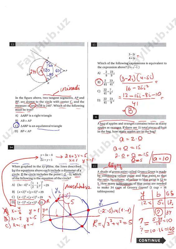 sat - mock test # 13-yechimi - Page 3