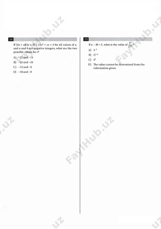 sat - practice test # 28 - Page 3