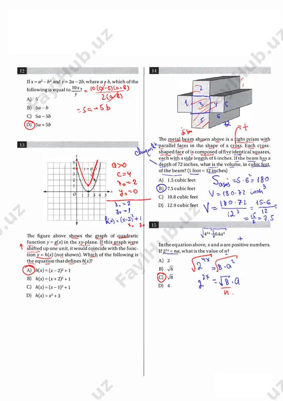 sat - practice test # 27-yechim - Page 3
