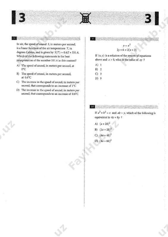 sat - practice test # 26 - Page 3