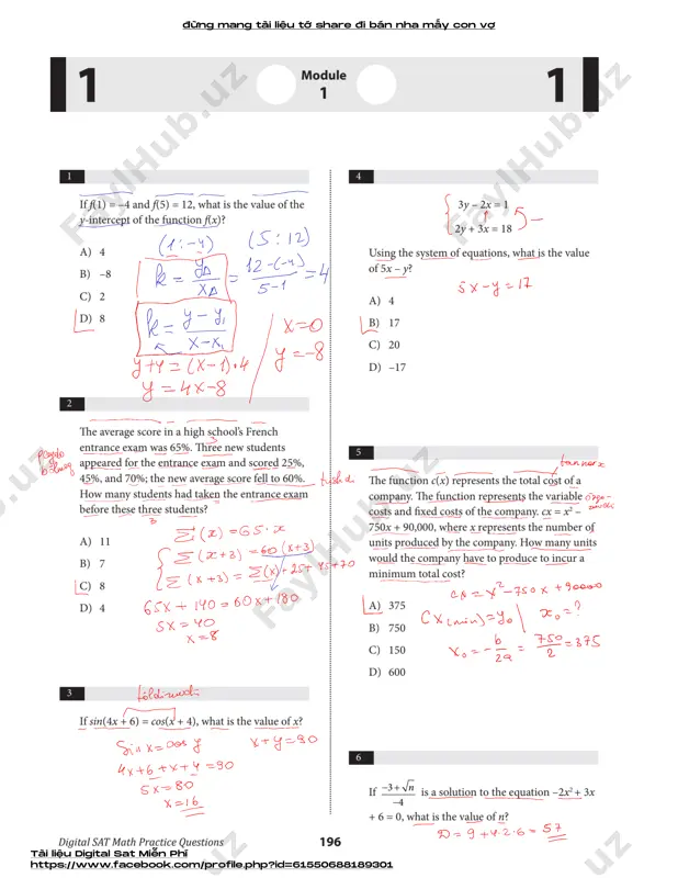 sat - practice test # 22-yechim - Page 3