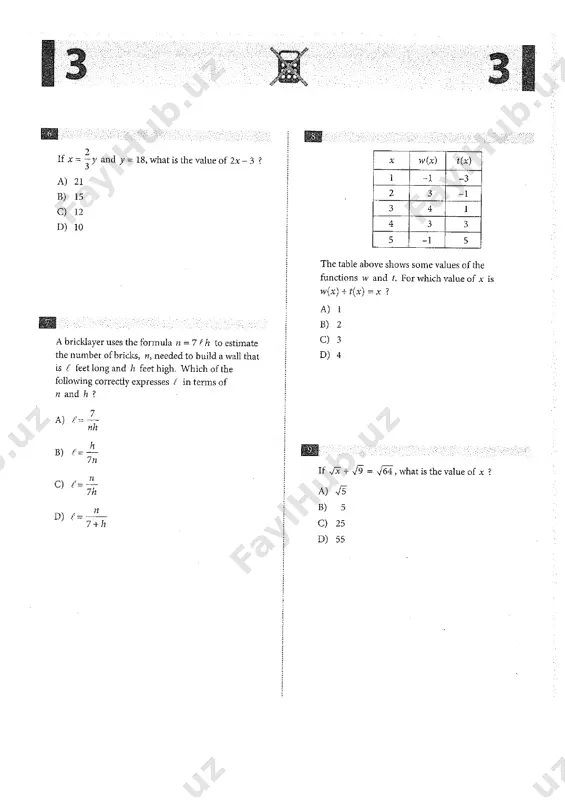 sat - mock test # 12 - Page 3